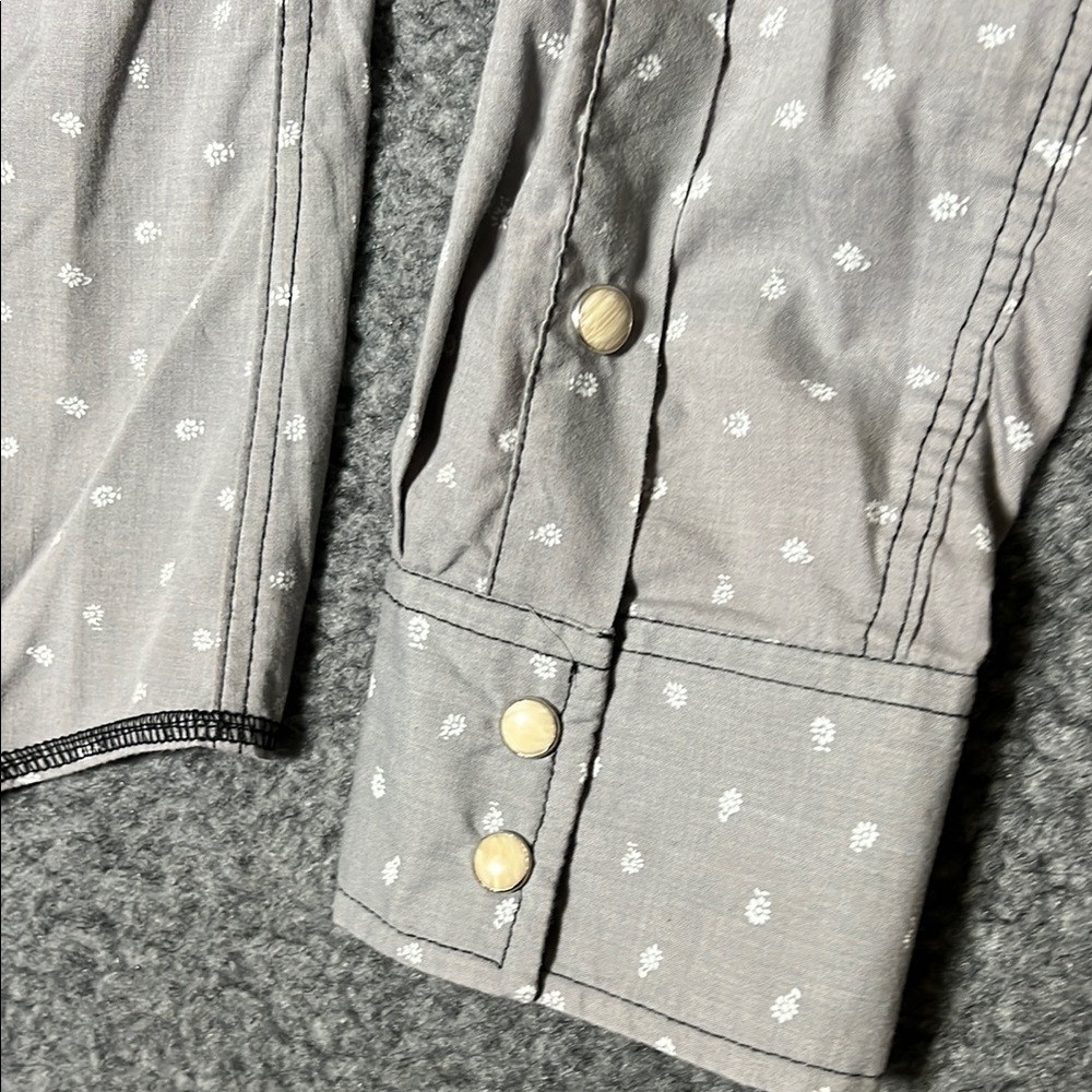 Sovereign Code Light Gray Patterned Button-Down Shirt - Picture 5 of 9